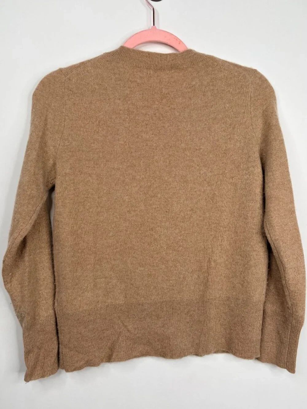 J. Crew Cashmere Classic-Fit Crewneck Sweater Heather Camel XXS #A2832